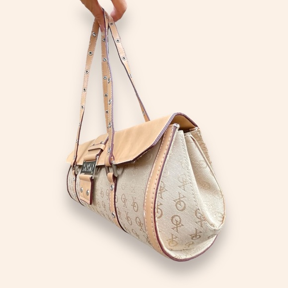 Vtg Y2K XOXO Purse 00’s Handbag Monogram Canvas Shoulder Bag - Picture 2 of 7